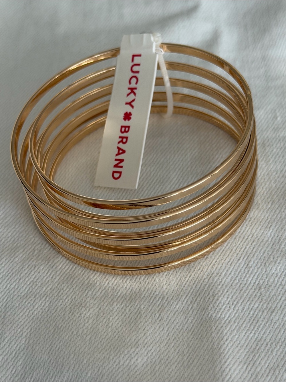 Lucky Brand Gold 1 piece Stackable Bangle Bracelet